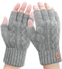 Fingerless Thermal Gloves Knitted Winter Gloves with Soft Lining