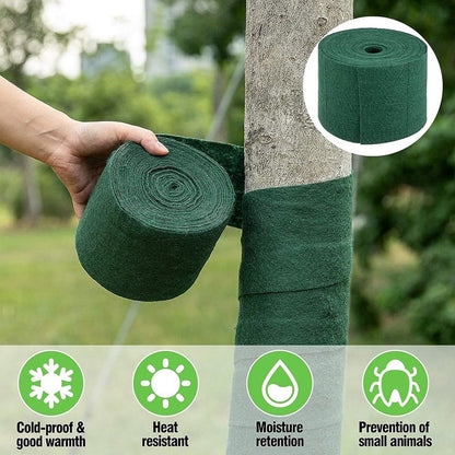 2 Piece Double Layer Tree Trunk Protectors Winter Proof Green, 12 x 2000 cm