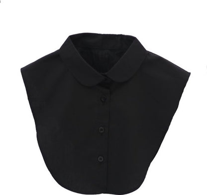 Loose blouse collar black V1188-MS101-00002-1