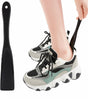 Spoon-shaped shoehorn | Plastic | Length 19.5 cm | Shoe puller | With hanging loop | Black V1188-MS101-00007-1