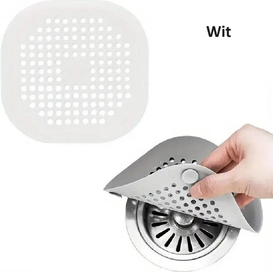 Luxury Shower Drain Mat with Suction Cups | Sink Filter | Drain Plug | Small Drain | Shower Tray | Hair V1188-MS101-00010-1
