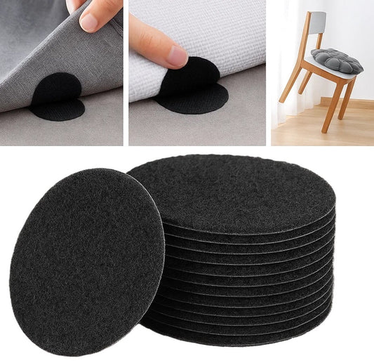 10 Pairs Self-Adhesive Double-Sided Hook and Loop Tape with Anti-Slip | Velcro | Self-Adhesive Pads | 6 CM V1188-MS101-00014-1