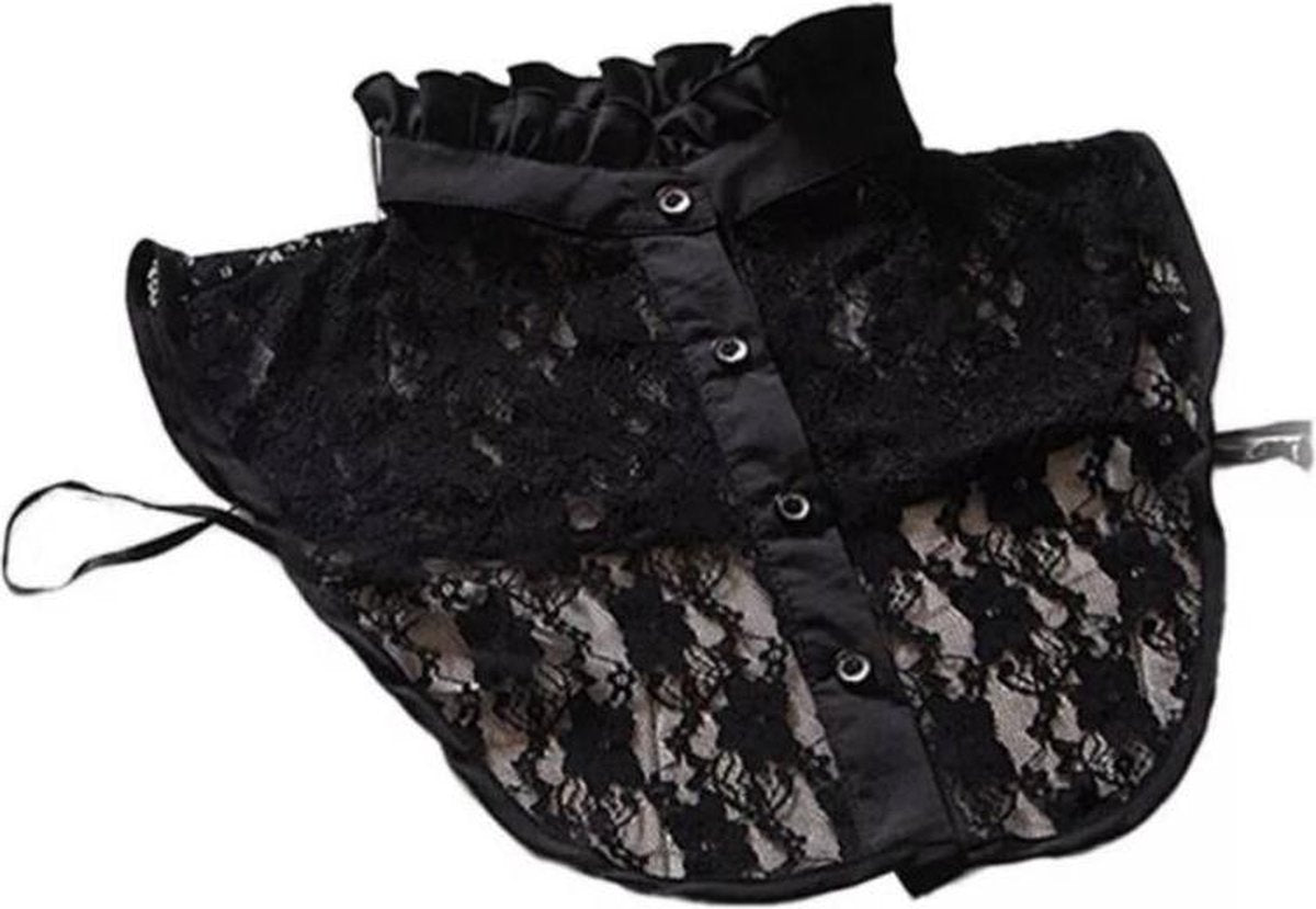 Chic Detachable Collar - Black with Lace - Women/Kids V1188-MS101-00015-1