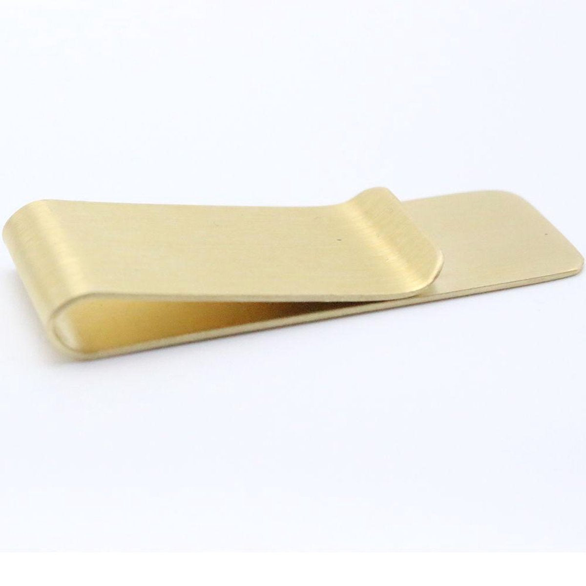 Gold-colored money clip - 5.5x2.0cm V1188-MS101-00016-1