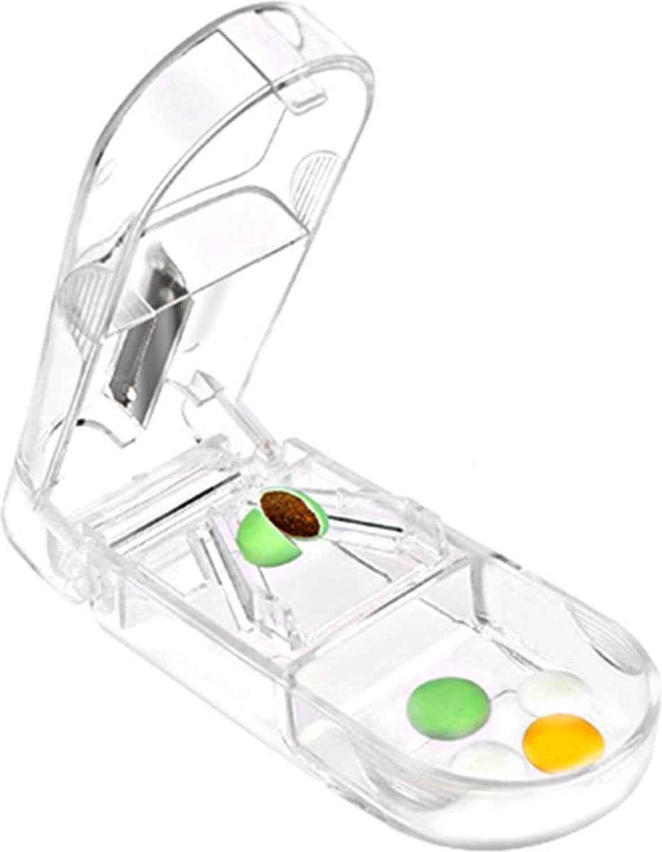 Pill Cutter | Pill Cutter | Pill Box | Pill Storage Box | Medicine Box | Transparent V1188-MS101-00020-1