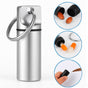 Luxury Pill Box Keychain | Medicine Box | Pill Box | Pill Container | Aluminum | Waterproof | Silver V1188-MS101-00022-1