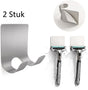 2-Piece Stainless Steel Razor Holder | Razor Tray | Self-Adhesive Razor Holder | Razor Hook | Razor Hanging | V1188-MS101-00026-1
