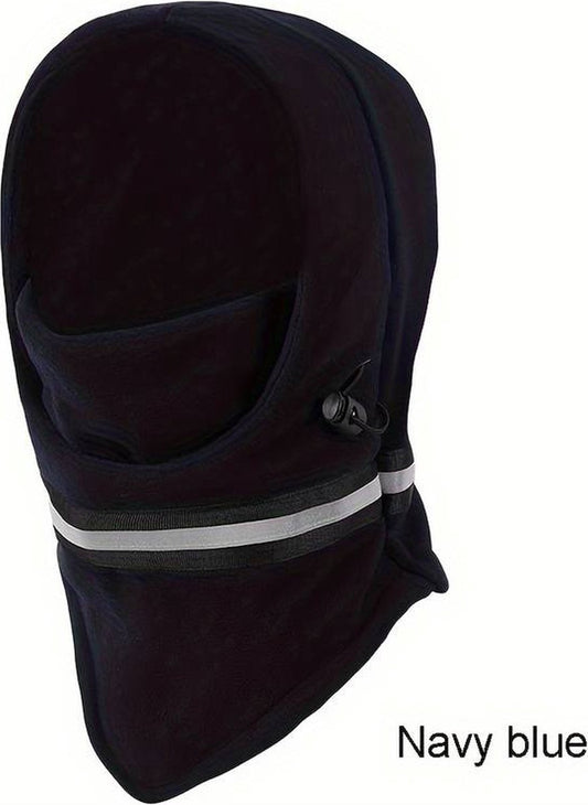 Adjustable Fleece Balaclava With Reflective Safety Strip | Neck Warmer | Windproof | UV Protection | Ski Mask V1188-MS101-00027-1
