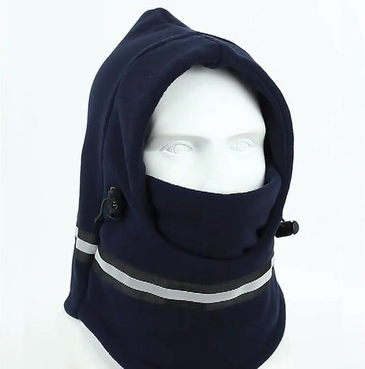 Adjustable Fleece Balaclava With Reflective Safety Strip | Neck Warmer | Windproof | UV Protection | Ski Mask V1188-MS101-00027-1