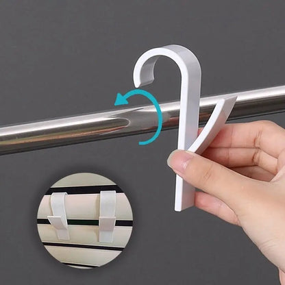2x Towel Hook | Radiator Hook | Clothes Hook for Radiator | Towel Holder for Heated Seatbelt | White V1188-MS101-00032-1