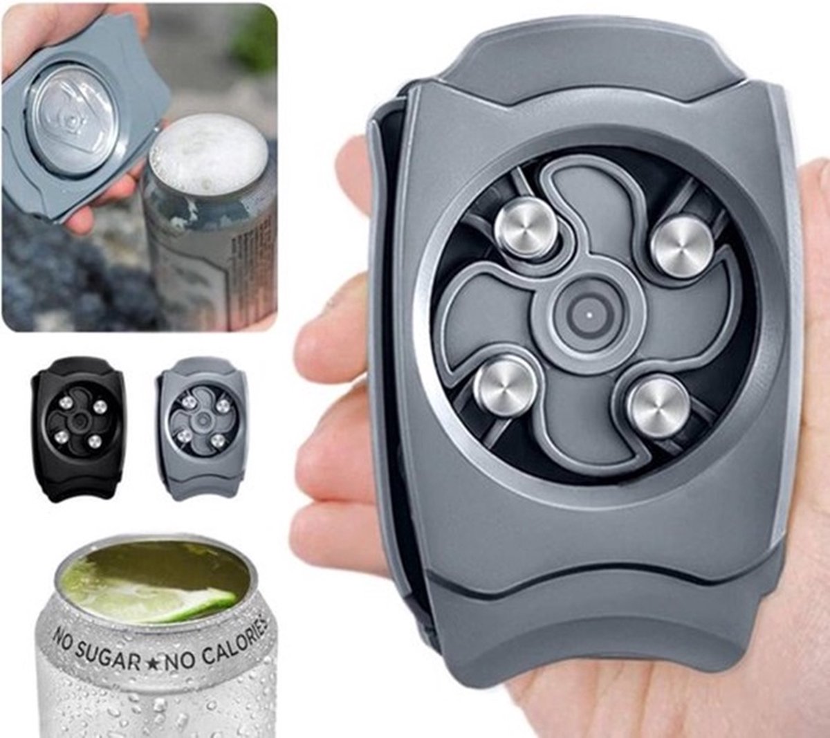 Topless Can Opener | Can Opener | Multi-functional Can Opener | Can Opener | Bar Tool | Grey V1188-MS101-00036-1