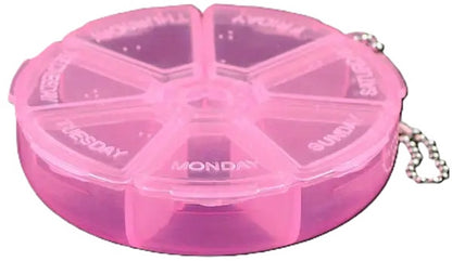 Pill box | Pill box | Medicine box | Tablet dispenser | Pill box | 7 days | Pink V1188-MS101-00039-1