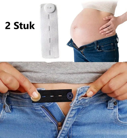 Pieces Trouser Extender | Trouser Size Extender | Maternity Trouser Extender | Elastic Belt Extender | V1188-MS101-00054-1