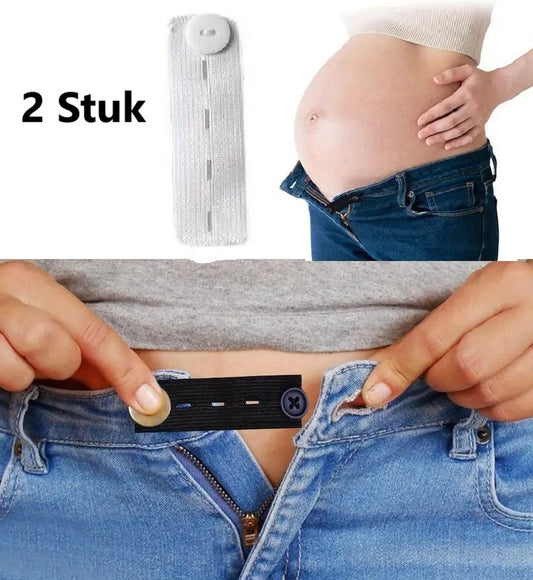 Pieces Trouser Extender | Trouser Size Extender | Maternity Trouser Extender | Elastic Belt Extender | V1188-MS101-00054-1