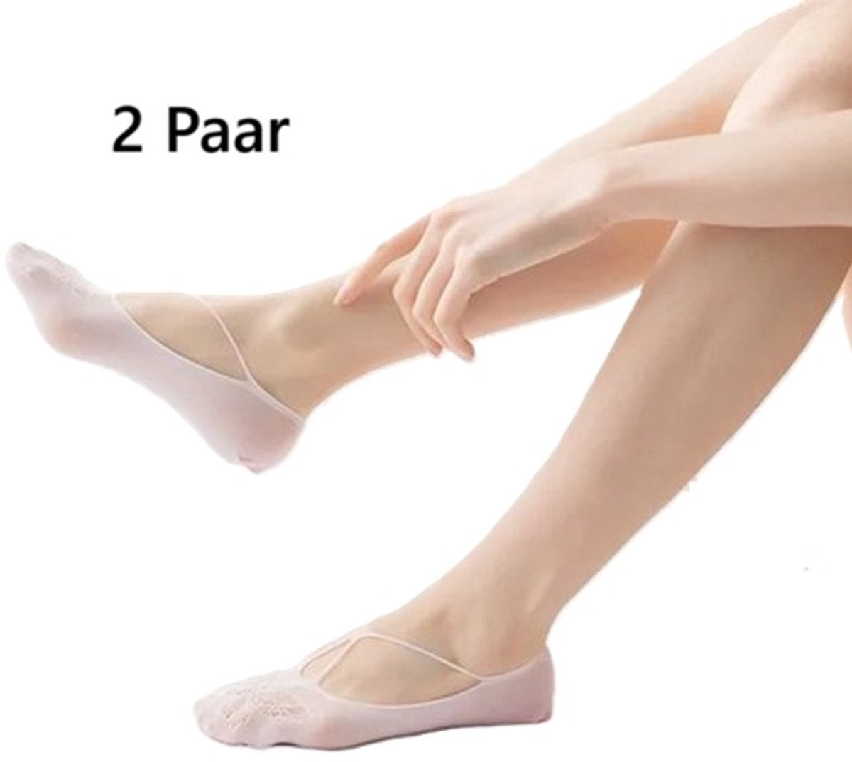 2 Pairs Comfortable Butterfly Sockliners | Footers | Socks | Ankle Socks | For Size 36-42 | White V1188-MS101-00055-1