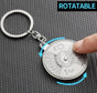 50 Years Keychain | Perpetual Calendar | Calendar Keychain | Stainless Steel | Silver V1188-MS101-00061-1