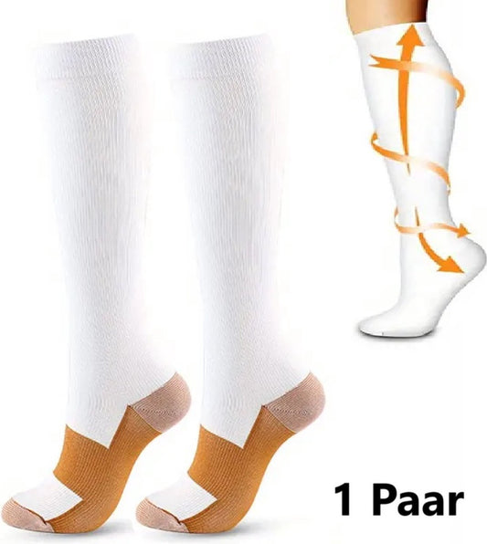 Copper Compression Stockings | Compression Socks | Support Stockings | Sports Socks II Airplane Socks | Size V1188-MS101-00062-1