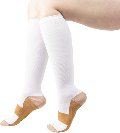Copper Compression Stockings | Compression Socks | Support Stockings | Sports Socks II Airplane Socks | Size V1188-MS101-00062-1