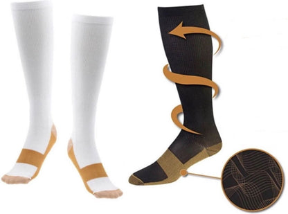 Copper Compression Stockings | Compression Socks | Support Stockings | Sports Socks II Airplane Socks | Size V1188-MS101-00062-1