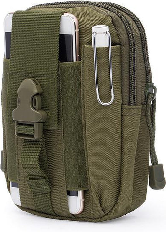 Waterproof Nylon Waist Bag - Anti-Theft - Outdoor Belt Bag - Green V1188-MS101-00067-1