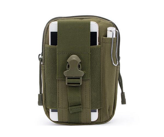 Waterproof Nylon Waist Bag - Anti-Theft - Outdoor Belt Bag - Green V1188-MS101-00067-1