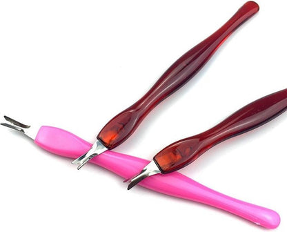 Cuticle trimmer - Cuticle knife - Nail fork - Brown V1188-MS101-00072-1