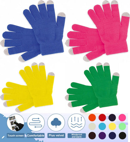 Touchscreen Gloves | Mittens | Touch Tip Gloves | Scandinavian Pattern | Unisex | For Adults | One Size | V1188-MS101-00075-1