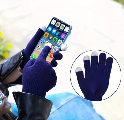 Touchscreen Gloves | Mittens | Touch Tip Gloves | Scandinavian Pattern | Unisex | For Adults | One Size | V1188-MS101-00075-1