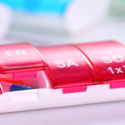 Pill box | Pill case | Medicine box | Pill Box | 7 days | 1 week | Green V1188-MS101-00077-1