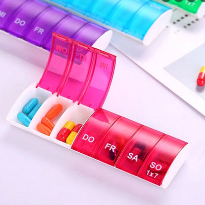 Pill box | Pill case | Medicine box | Pill Box | 7 days | 1 week | Green V1188-MS101-00077-1