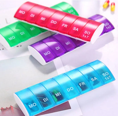 Pill box | Pill case | Medicine box | Pill Box | 7 days | 1 week | Green V1188-MS101-00077-1