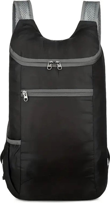 Foldable Lightweight Backpack | Backpack | Splashproof | 2 Compartments with Water Bottle Holder | Incl. V1188-MS101-00079-1