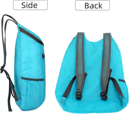 Foldable Lightweight Backpack | Backpack | Splashproof | 2 Compartments with Water Bottle Holder | Incl. V1188-MS101-00079-1