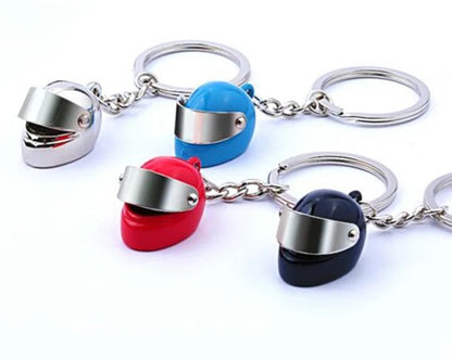 Motorcycle Helmet Keychain | Scooter Helmet Key Holder | Full-Face Helmet Keychains | Red V1188-MS101-00081-1