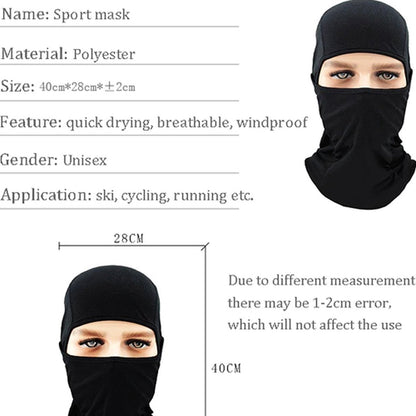 Multiuse Balaclava | Neck Warmer | Bivouac | Face Mask | Motorcycle Cap | Skiing | Snowboarding | V1188-MS101-00083-1