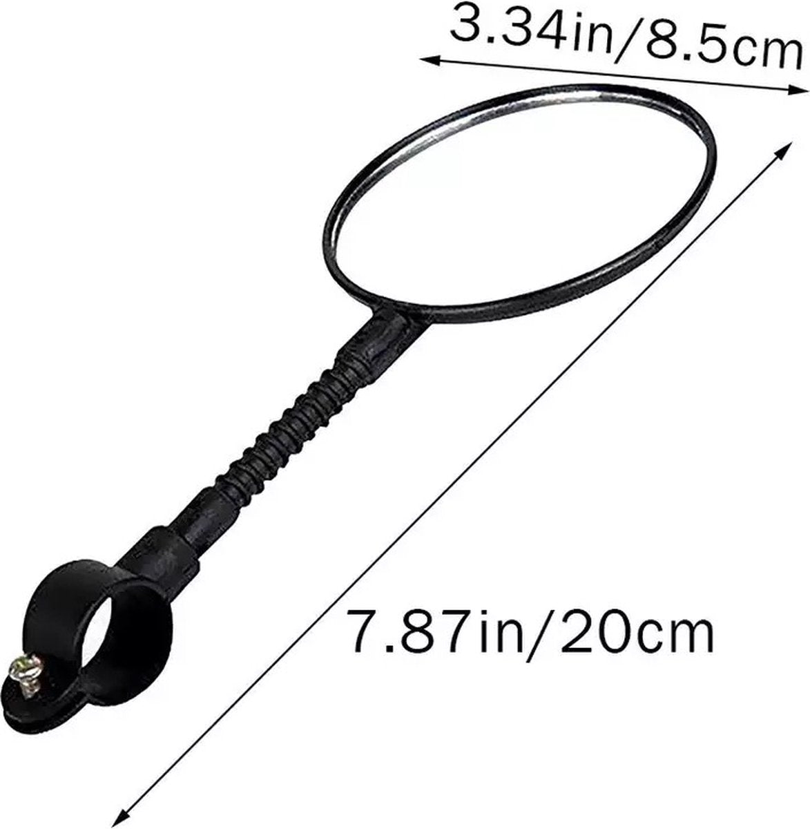 Bicycle mirror - rearview mirror with red reflector V1188-MS101-00089-1