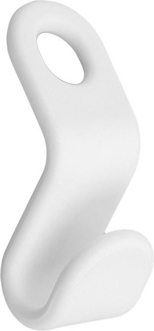 Clothes Hanger Hooks | Clothes Hanger Hook | Clothes Hook for | Coat Rack Hook | White | 5 Pieces V1188-MS101-00097-1