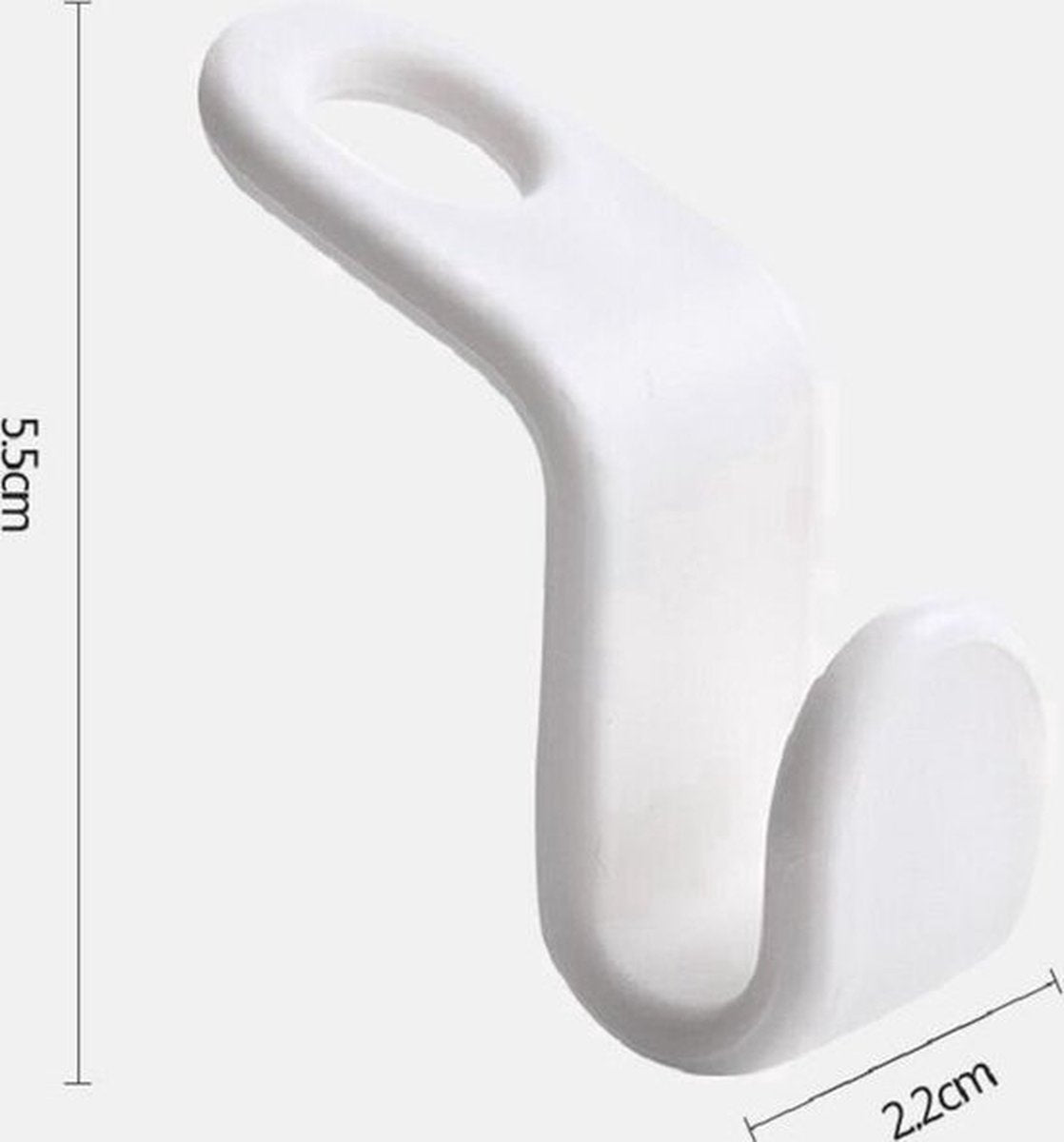 Clothes Hanger Hooks | Clothes Hanger Hook | Clothes Hook for | Coat Rack Hook | White | 5 Pieces V1188-MS101-00097-1