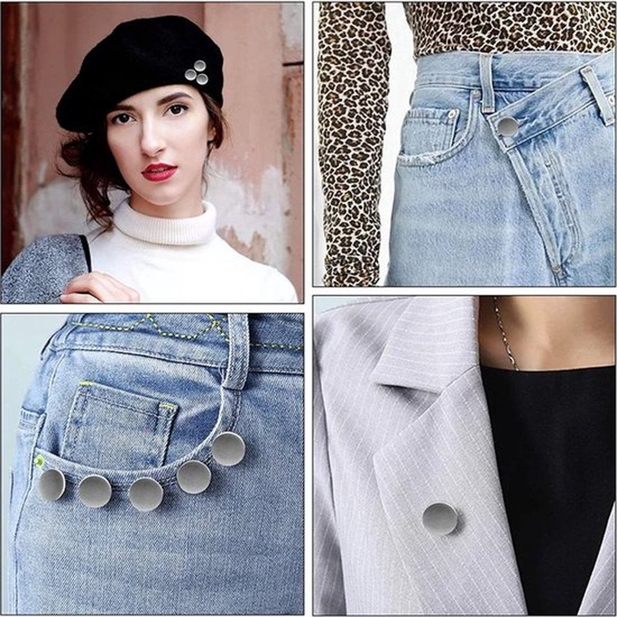 Jeans Button with Snap | Universal Jeans Button Pin | Jeans Buttons | Replacement Buttons | Jeans Button | V1188-MS101-00099-1