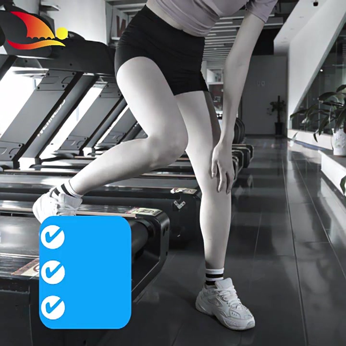 Double Patella Knee Brace | Patella Strap | Knee Support | Knee Protector | Knee Tendon Strap | Knee Bandage V1188-MS101-00105-1