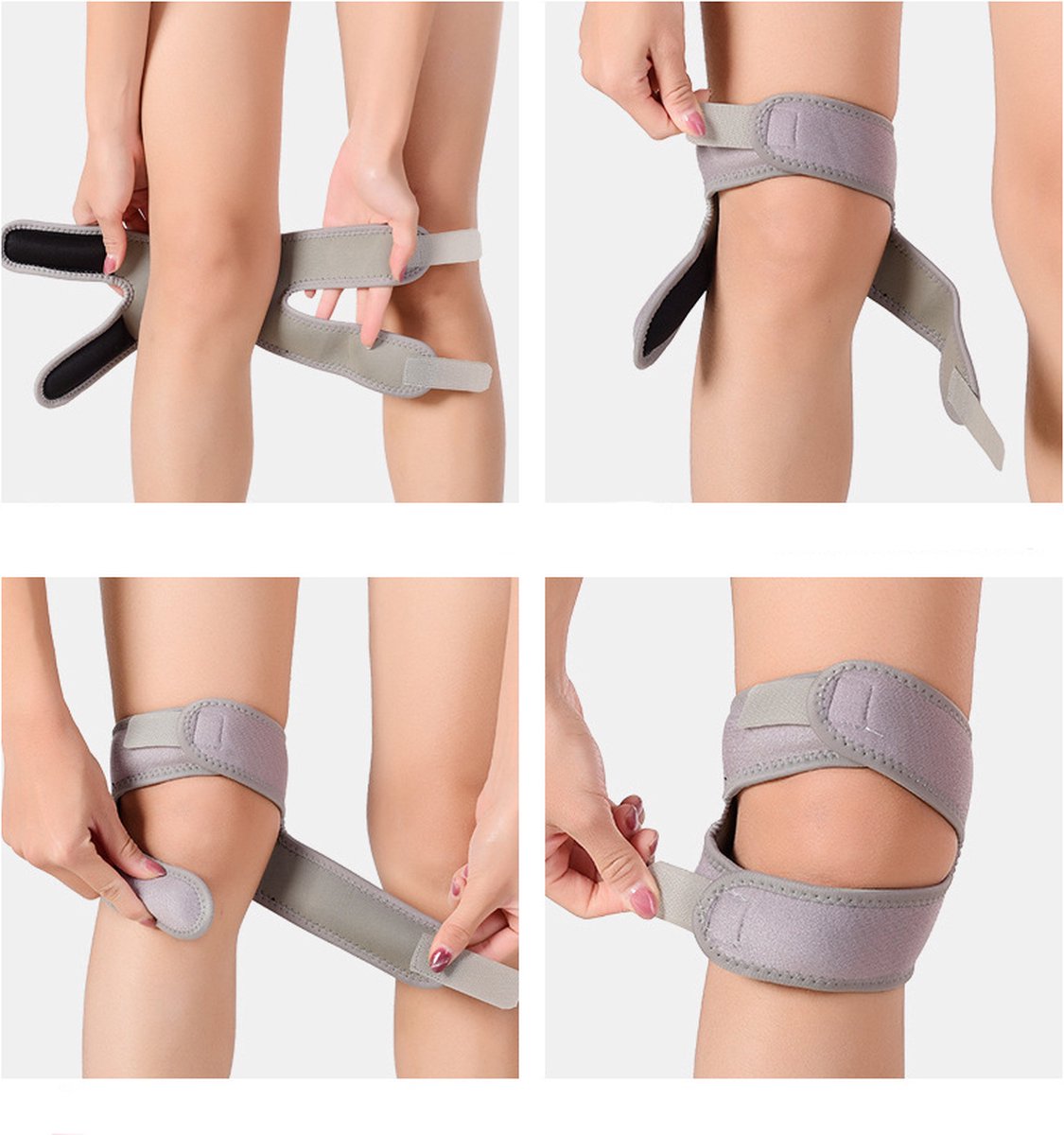 Double Patella Knee Brace | Patella Strap | Knee Support | Knee Protector | Knee Tendon Strap | Knee Bandage V1188-MS101-00105-1