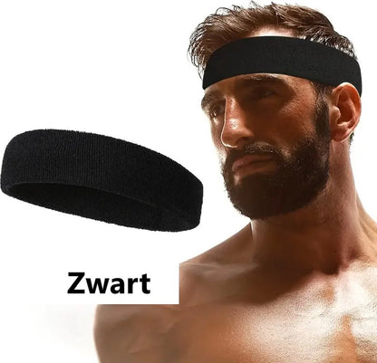 Headband | Headband | Sweatband | Sweatbands | Head | Sports band | Black V1188-MS101-00106-1