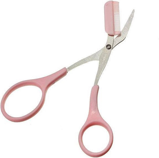 Eyebrow Scissors | Small Eyebrow Scissors | Eyebrow and Eyelash Scissors | Scissors and Trimmer | Pink V1188-MS101-00107-1