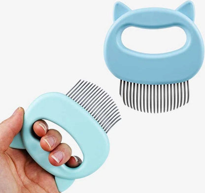 Cat Brush | Cat Comb | Lice Brush | Lice Comb | Elastic Teeth | Detangling Comb | Detangle & Remove Cat Hair V1188-MS101-00108-1