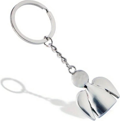Guardian Angel Keychain | Guardian Angel Keychain | Key Holder | Stainless Steel | Silver V1188-MS101-00121-1