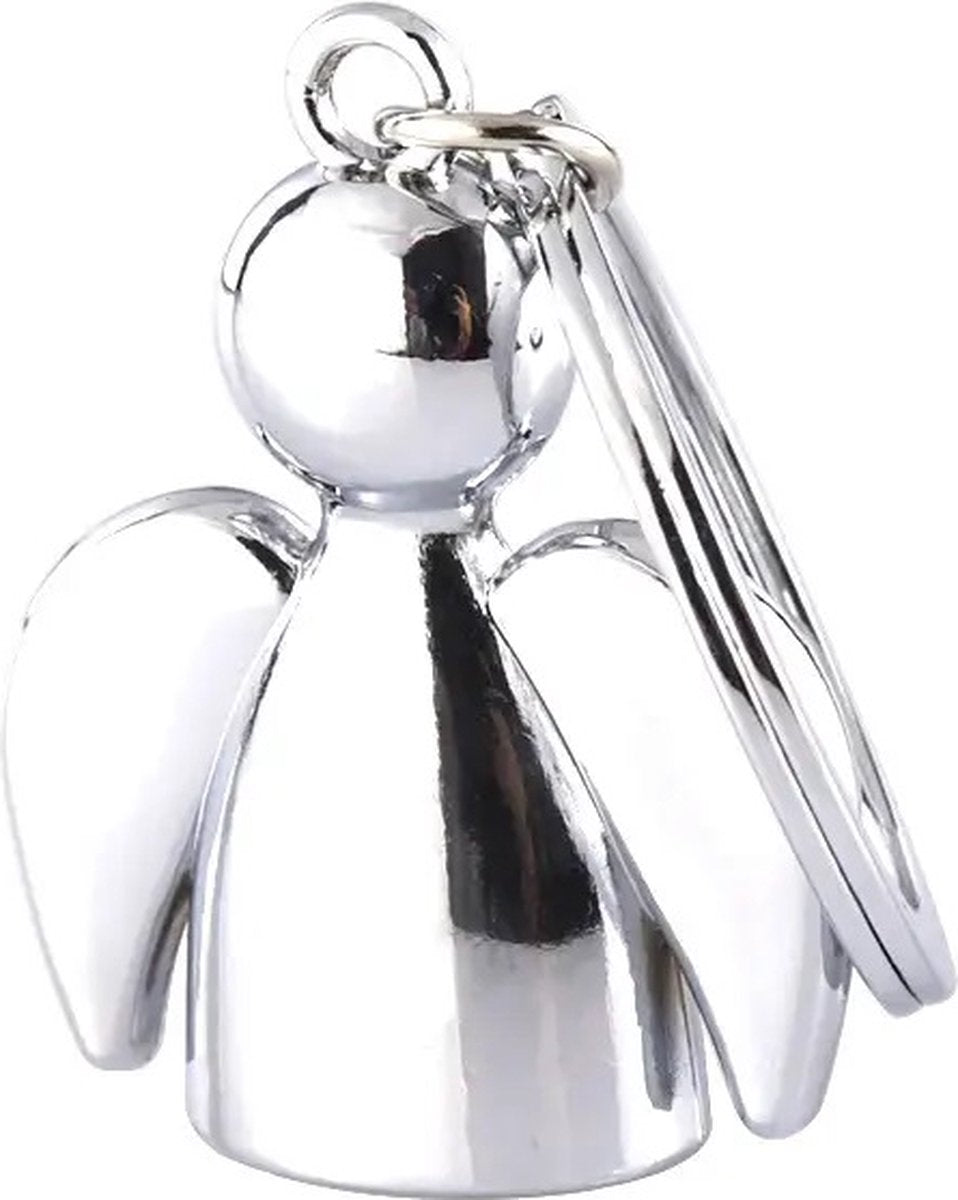 Guardian Angel Keychain | Guardian Angel Keychain | Key Holder | Stainless Steel | Silver V1188-MS101-00121-1