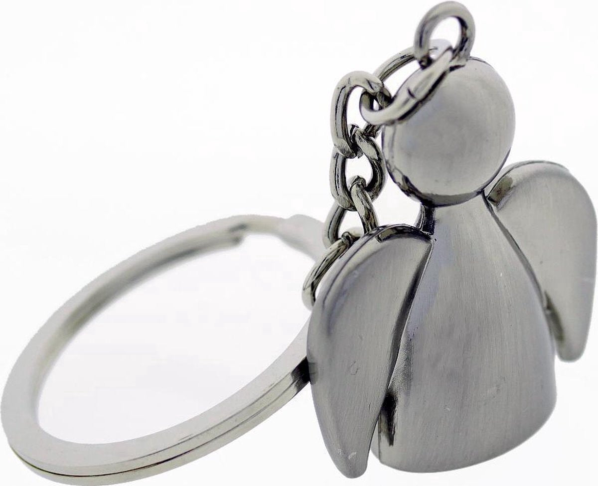 Guardian Angel Keychain | Guardian Angel Keychain | Key Holder | Stainless Steel | Silver V1188-MS101-00121-1