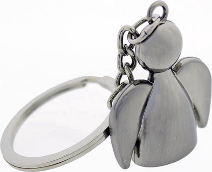 Guardian Angel Keychain | Guardian Angel Keychain | Key Holder | Stainless Steel | Silver V1188-MS101-00121-1