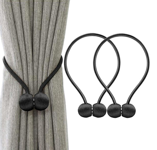 Set of 2 Magnetic Curtain Holders | Curtain Tieback | Curtain Holder | Magnetic Curtain Cord | Curtain Buckle V1188-MS101-00131-1