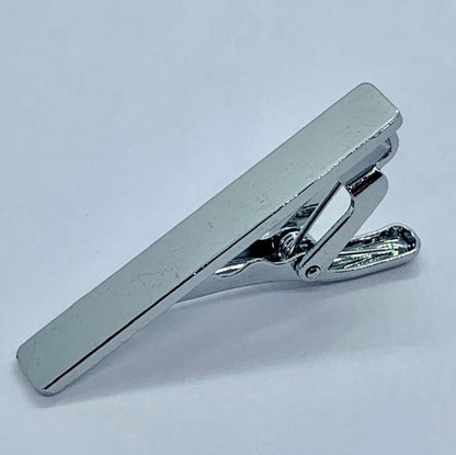 Tie Clip 4 cm by 0.6 cm - Tie Clip - Tie Clip - Silver V1188-MS101-00133-1